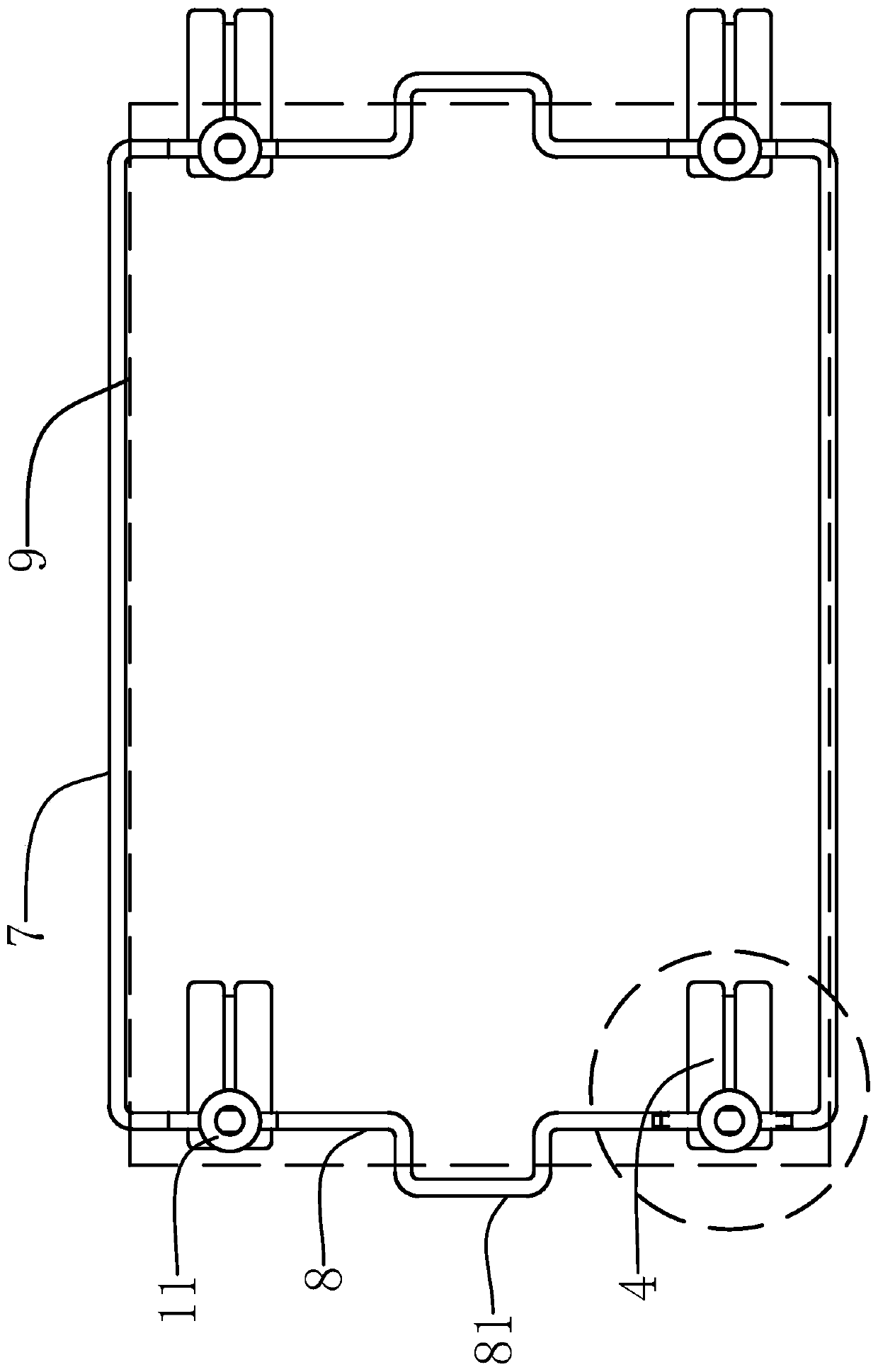 Universal caster and connecting structure and adjusting method of universal caster and connecting structure