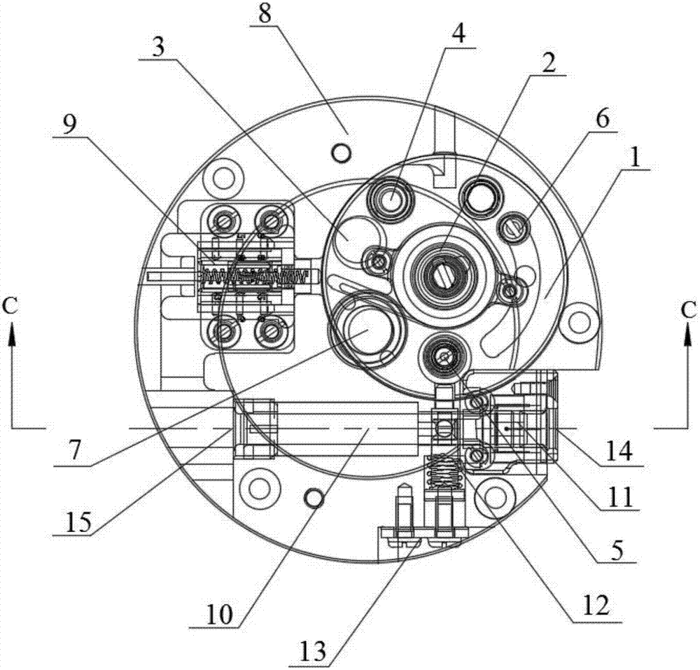 Inertial gunpowder composite rotor-type isolation mechanism