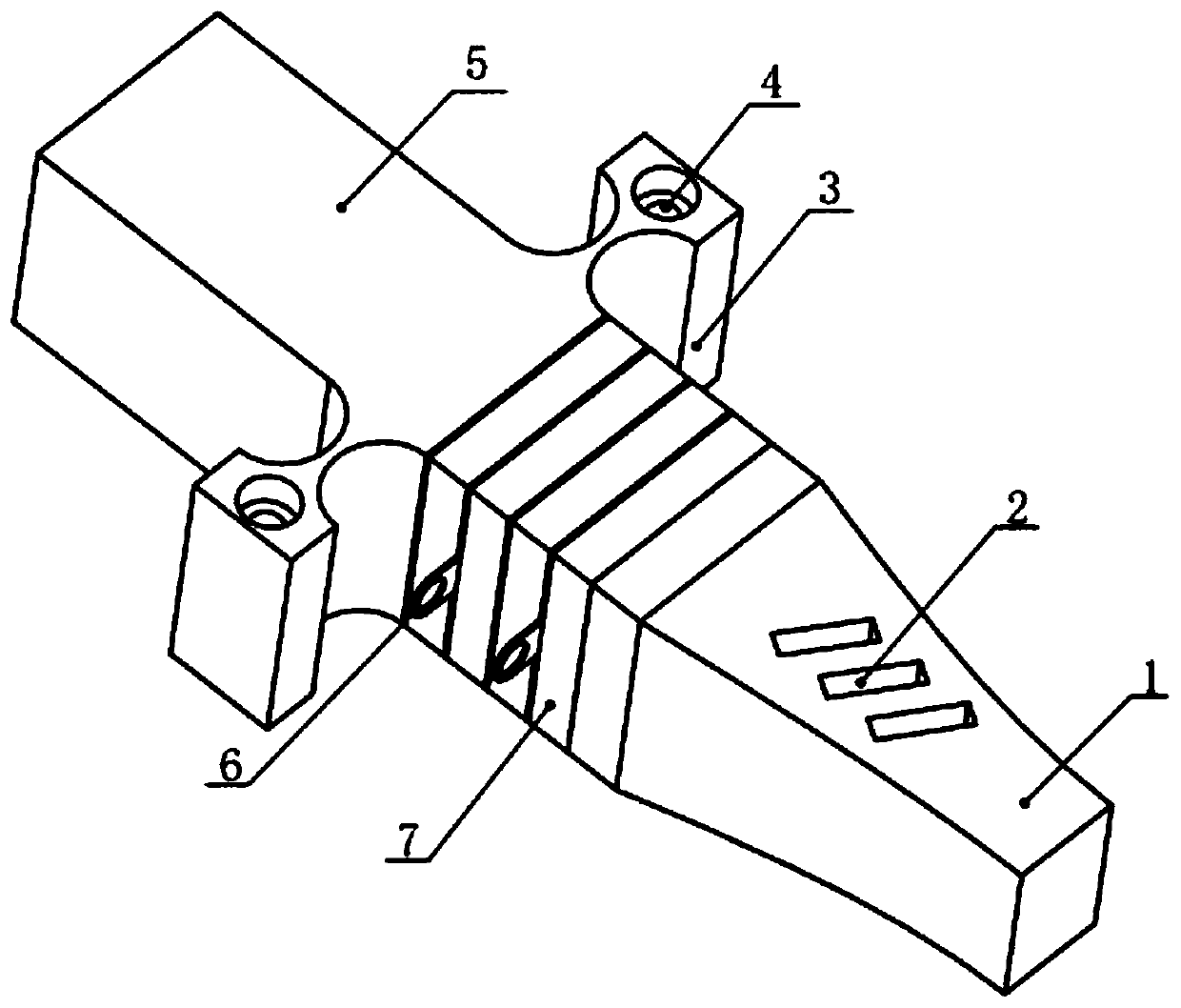 Single excitation longitudinal bending composite vibration ultrasonic transducer