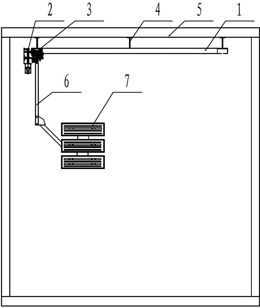 Full-automatic elliptical top baking lamp