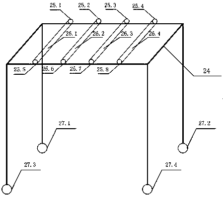 Fire hose drying device based on solution dehumidification and exhaust gas heat recycling