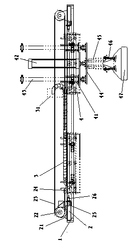 Vacuum adsorption hanging type crane