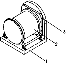 Automobile brake pad drum-type shot blasting treatment machine