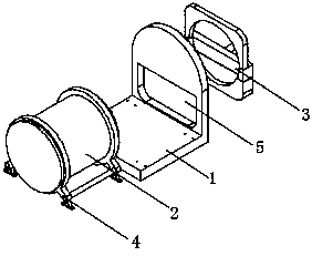 Automobile brake pad drum-type shot blasting treatment machine