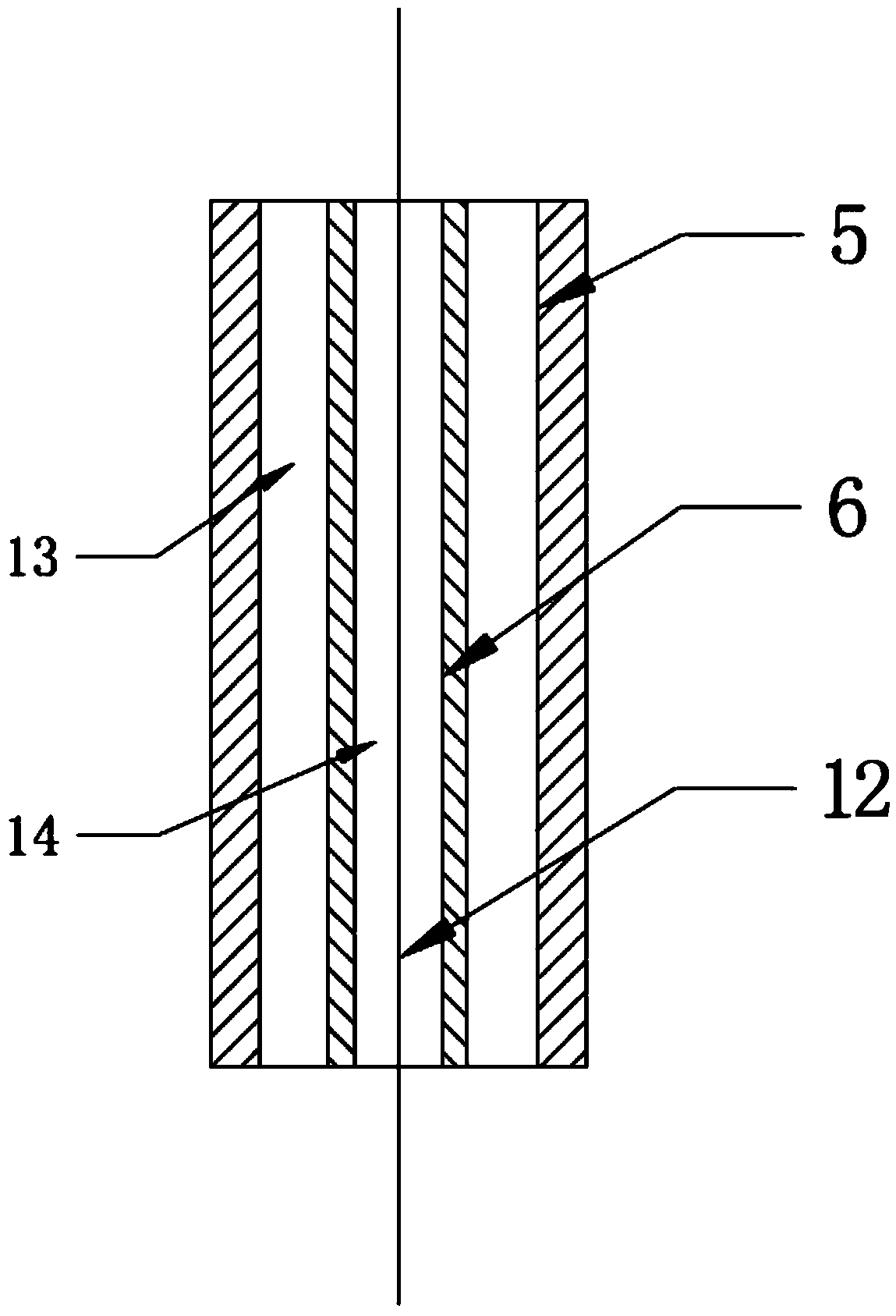 Double-layer annealing extension tube for high-speed optical fiber drawing