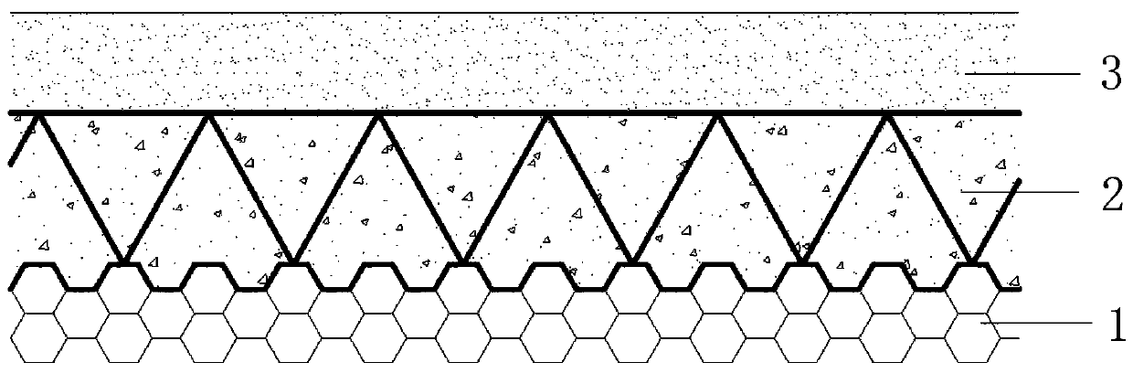 Composite protective structure against blast impact