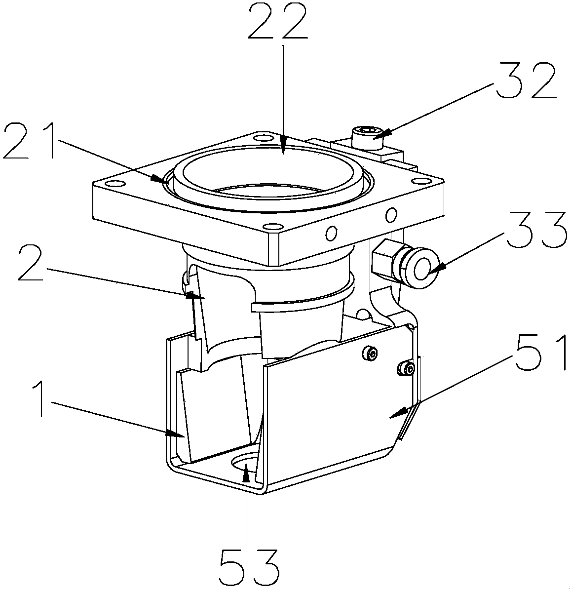 Double-path gas protection device of high-power laser machining head