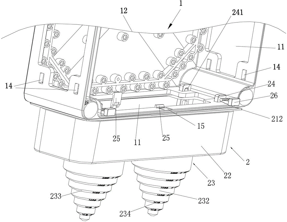 Cable inlet sealing device and distribution box with the sealing device