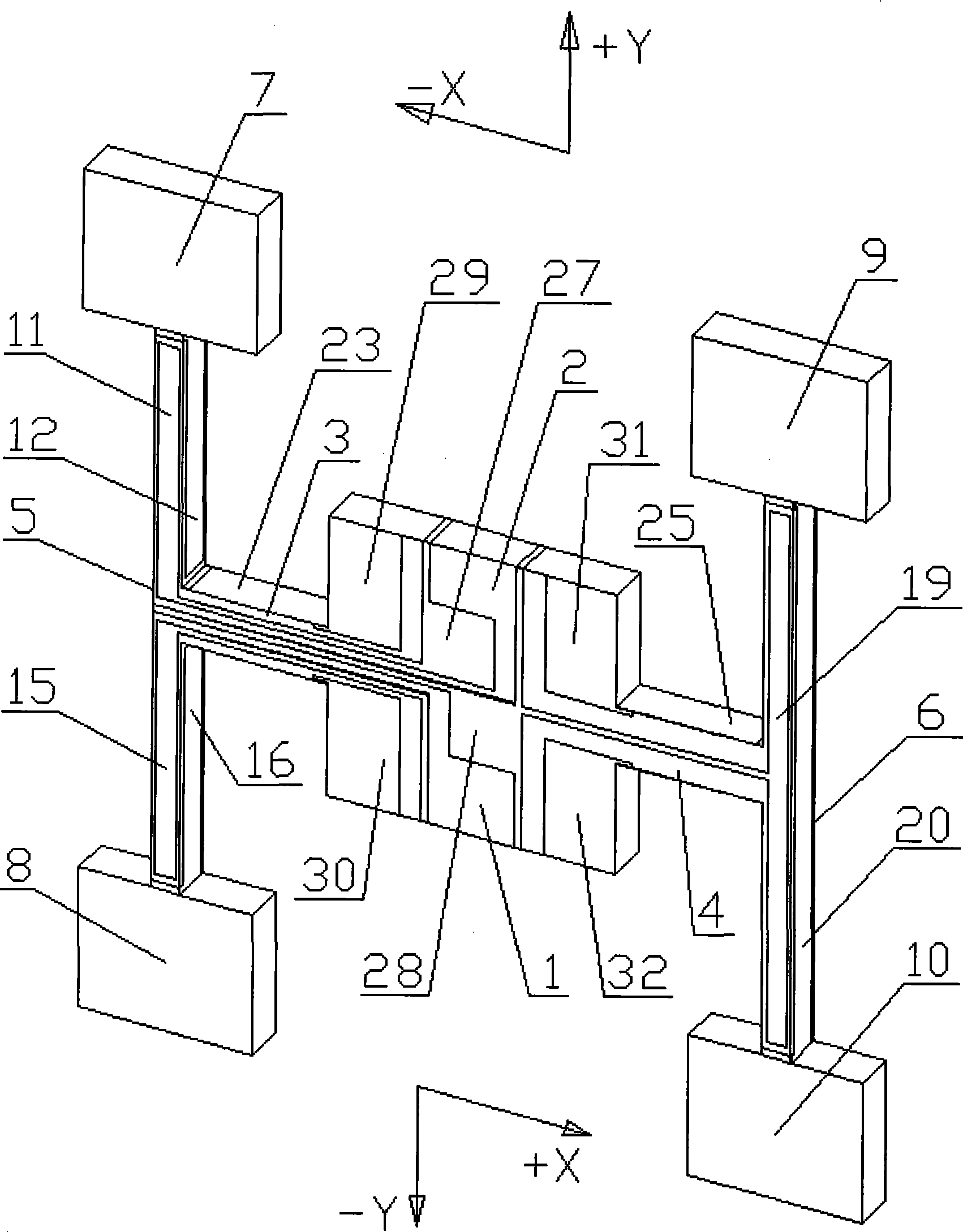 Rock quartz micro mechanical gyroscope based on shear stress detection and method for making same