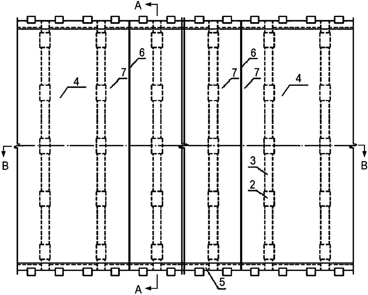 Coke oven foundation structure and coke oven