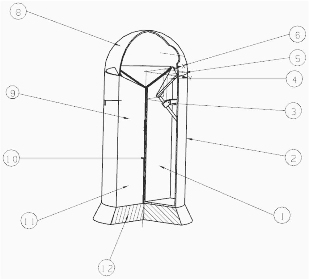 Intelligent classification garbage can with voice-controlled electric push rods