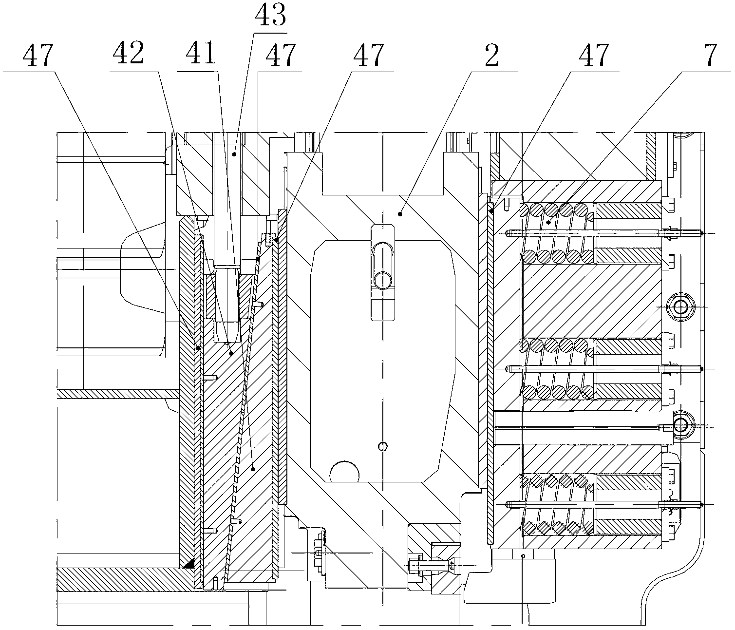 Rotary cutting type cut-to-length device for plate of moderate thickness