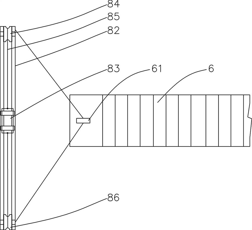 Discharging device suitable for construction of internal structure of subway station