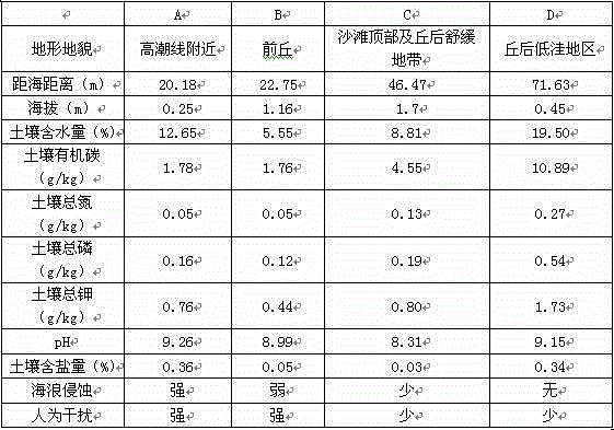 Wetland rejuvenation method for shell dikes of yellow river delta by utilizing plants