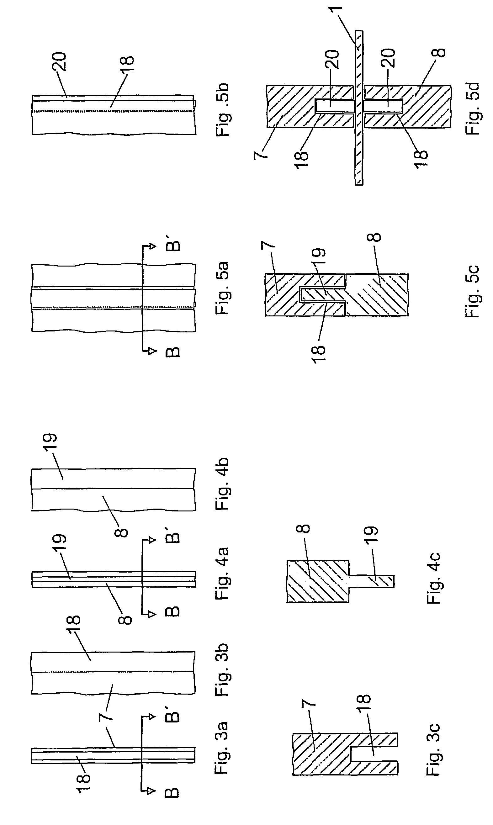 Power supply device in a device for electrochemical treatment