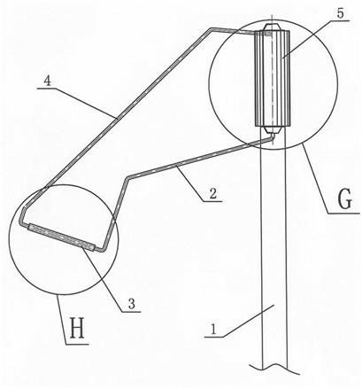 Heat pipe cooling device for led street lamp with centrifugal condenser