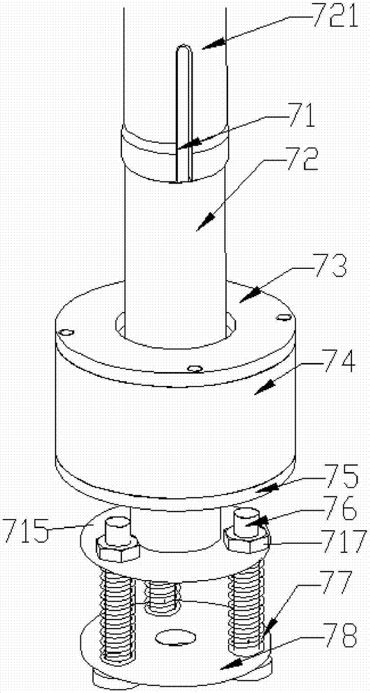 Probe assembly of control rod guiding cylinder cotter pin of nuclear power station