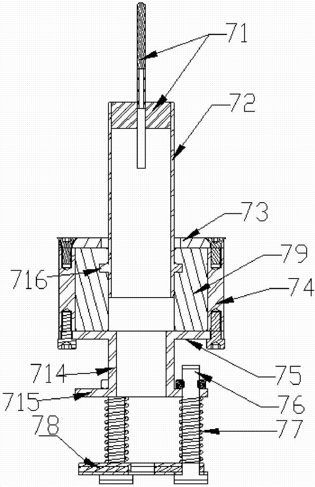 Probe assembly of control rod guiding cylinder cotter pin of nuclear power station