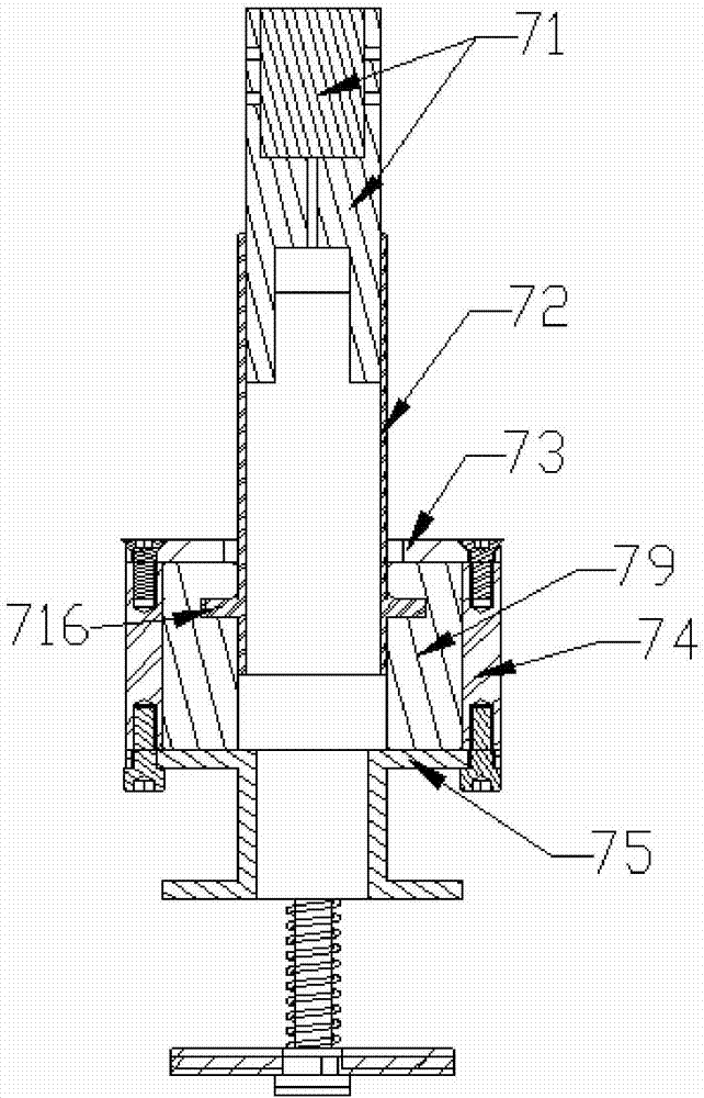 Probe assembly of control rod guiding cylinder cotter pin of nuclear power station