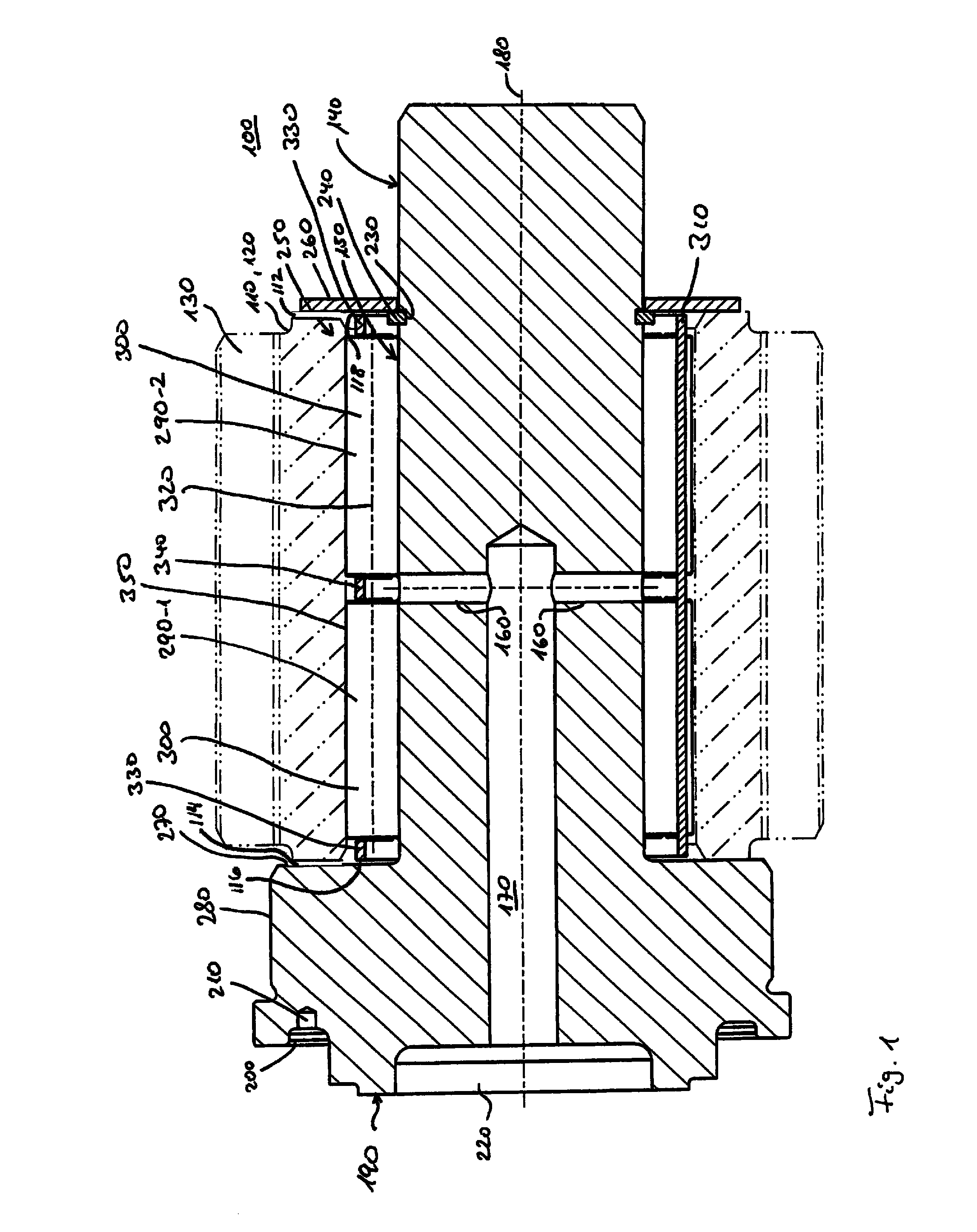 Pin for guiding a gear wheel, and planetary transmission containing the same