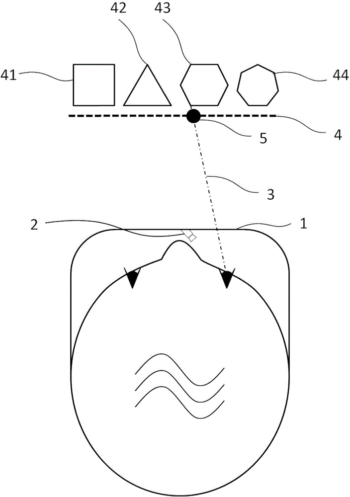 Eye movement analysis method based on sight line and collision body intersection point in VR (virtual reality)