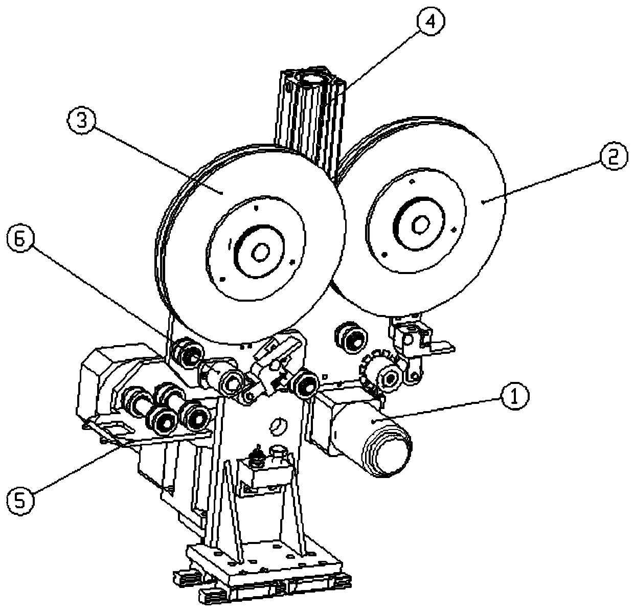 Feeding device and polishing device for finish turning machine, and finish turning machine