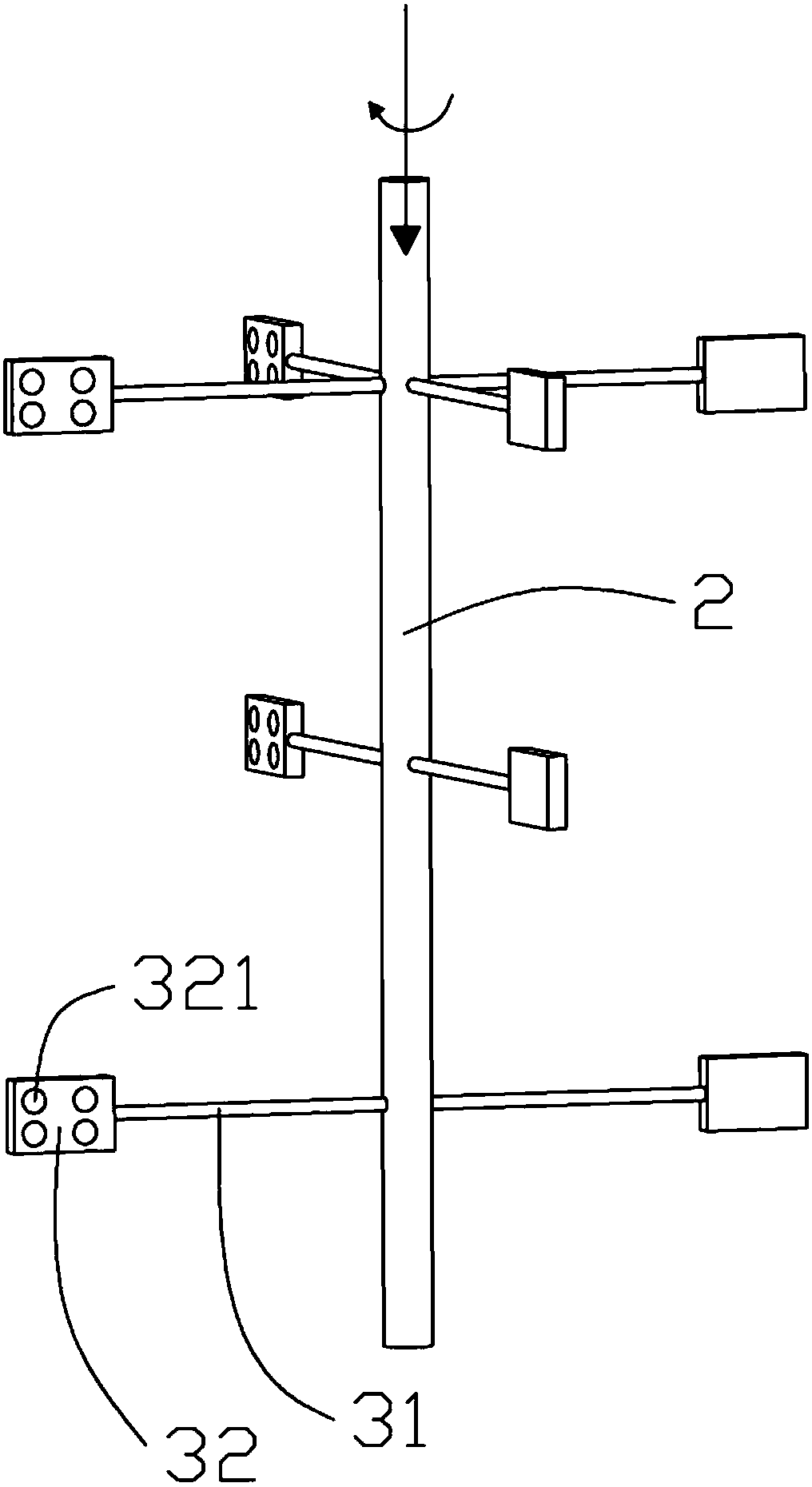 Alumina decomposition tank stirring system