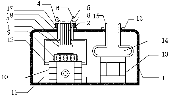 Instrument cleaning device for otolaryngology department