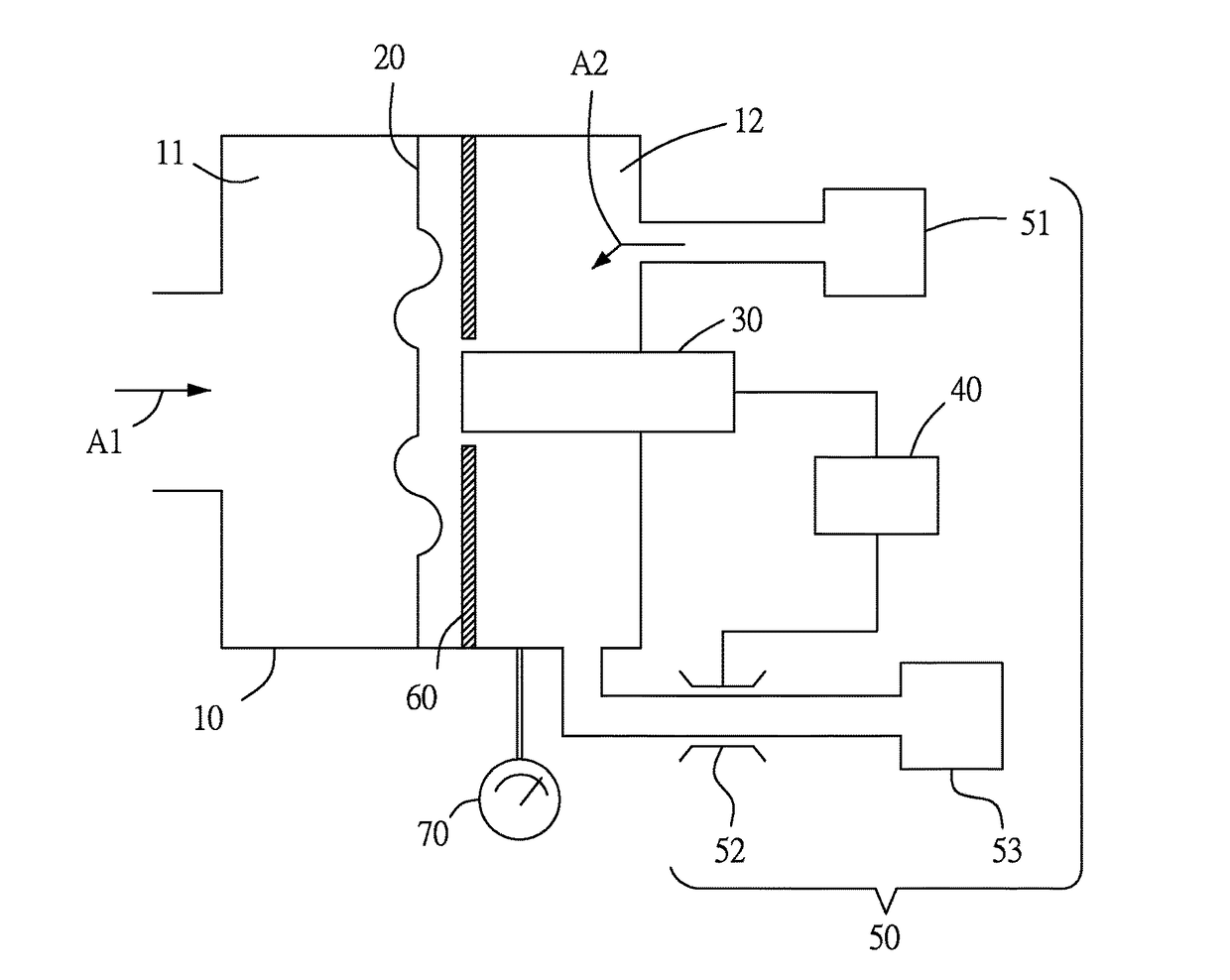 High-temperature gas pressure measuring method