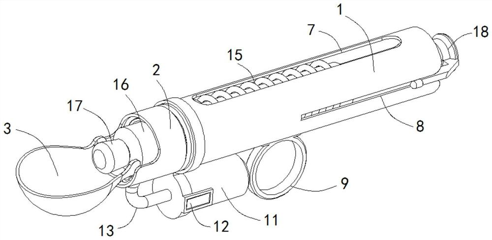 Medicine feeding auxiliary device for pediatric nursing