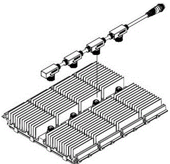 An electrical connector applied to a modular lighting device