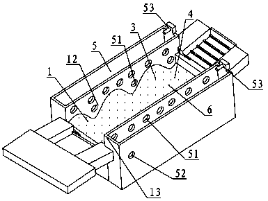 High-efficiency ice wrapping device for quick-frozen food