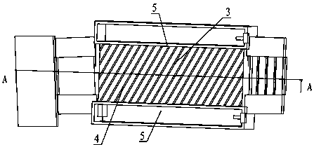 High-efficiency ice wrapping device for quick-frozen food