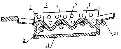 High-efficiency ice wrapping device for quick-frozen food