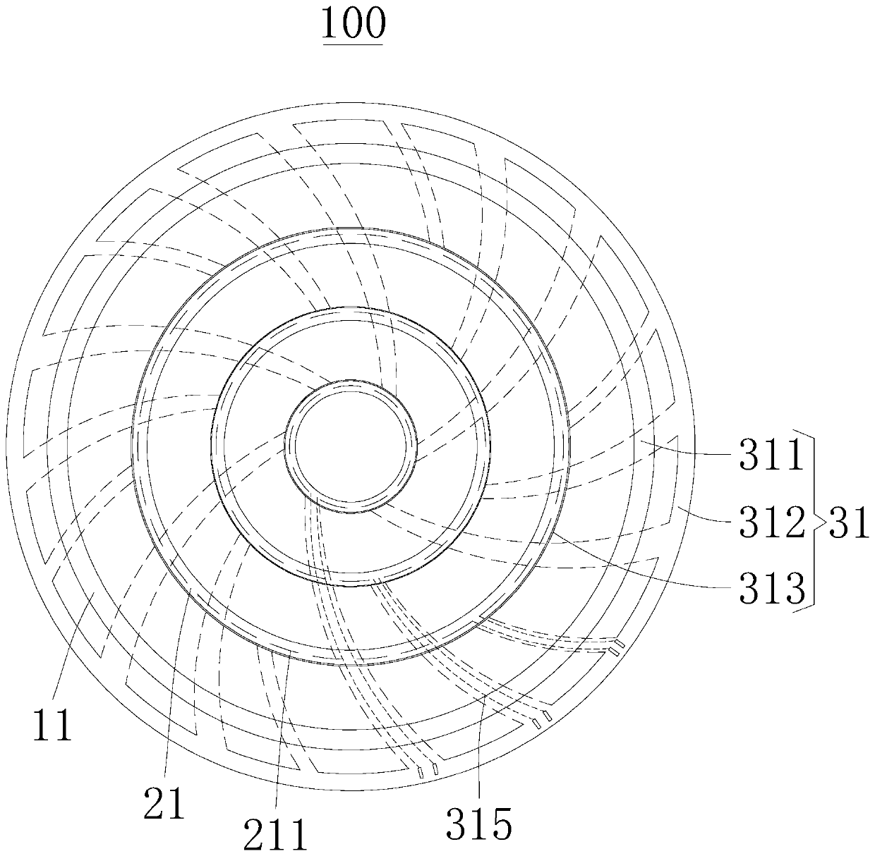 Extrusion type liquid lens and lens module