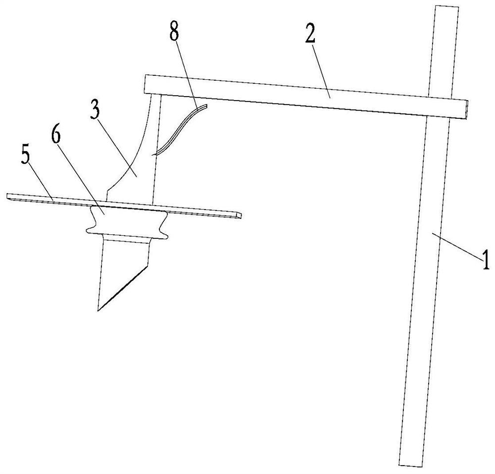 Non-laparoscopic pneumoperitoneum hanger