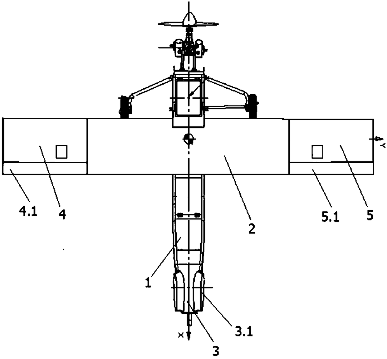 Fixed-wing unmanned aerial vehicle body and manufacturing method thereof