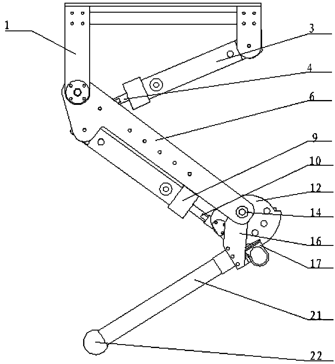 Four-foot bio-robot leg