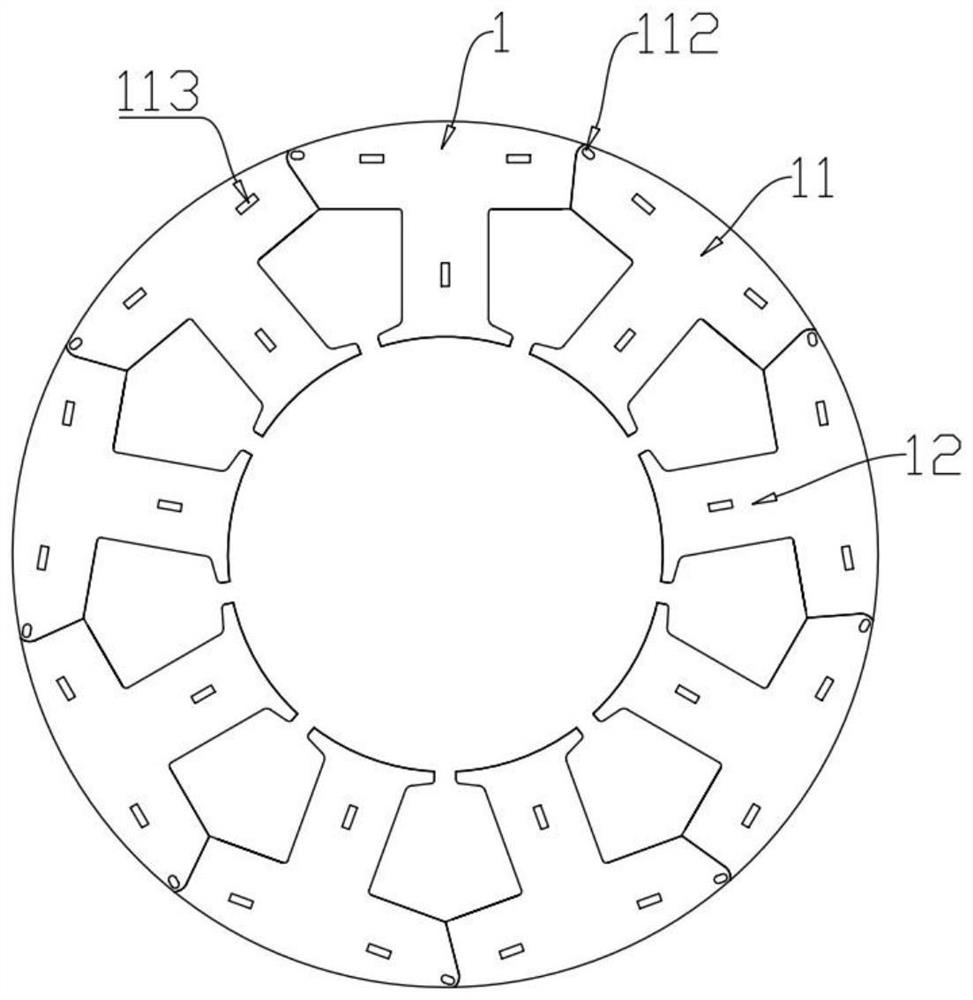 Stator core, motor stator and motor