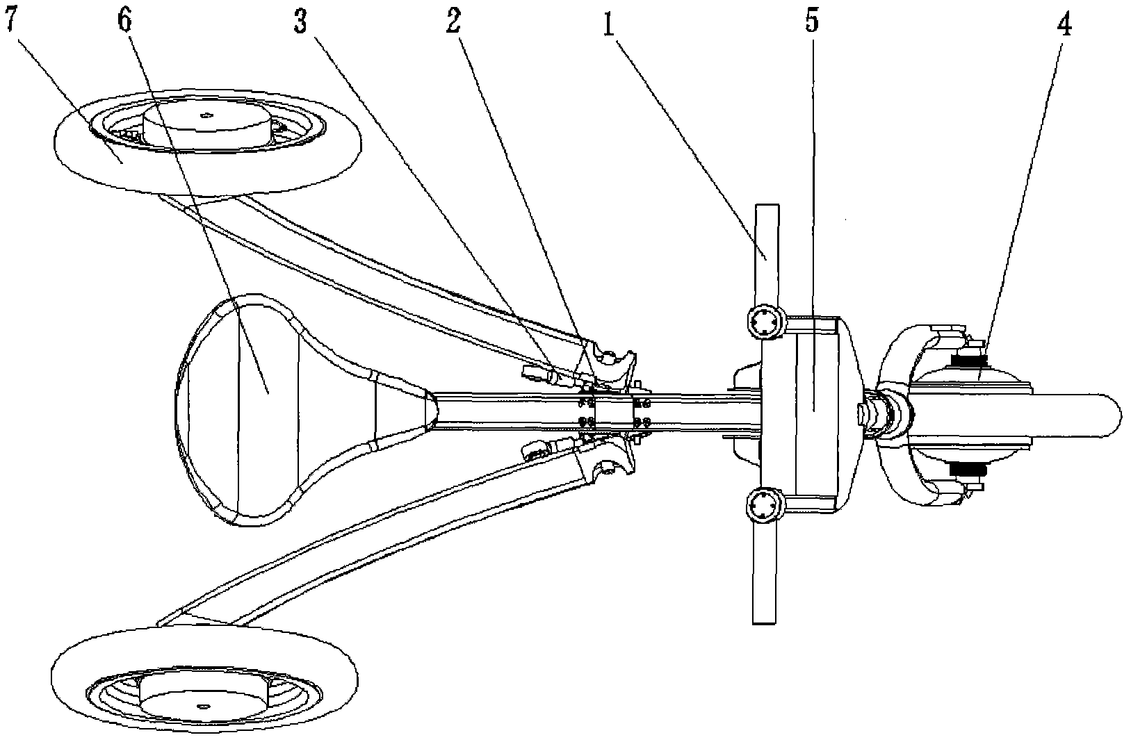 Special rotating-joint linked folding electric bicycle