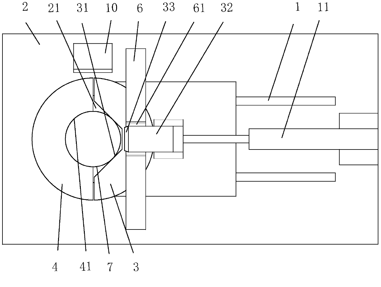 Angle position test tool of clock spring installation board and ignition switch installation frame