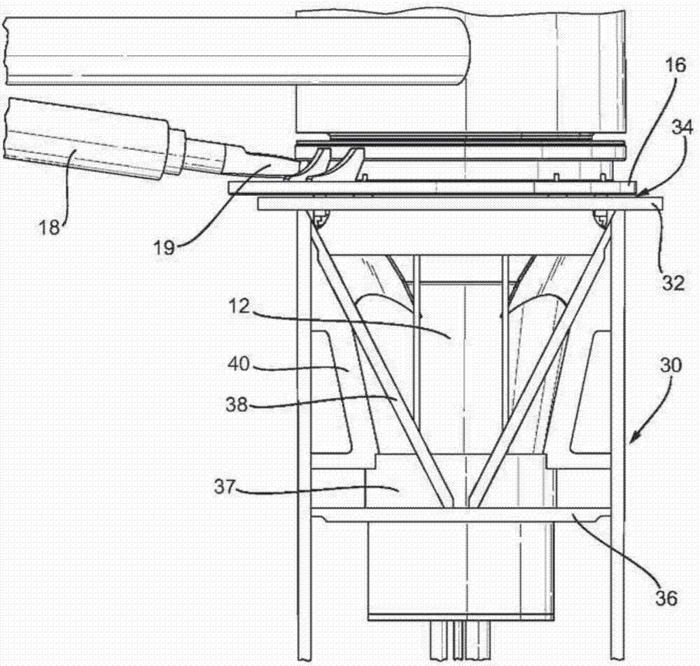 Mounting for a tidal turbine