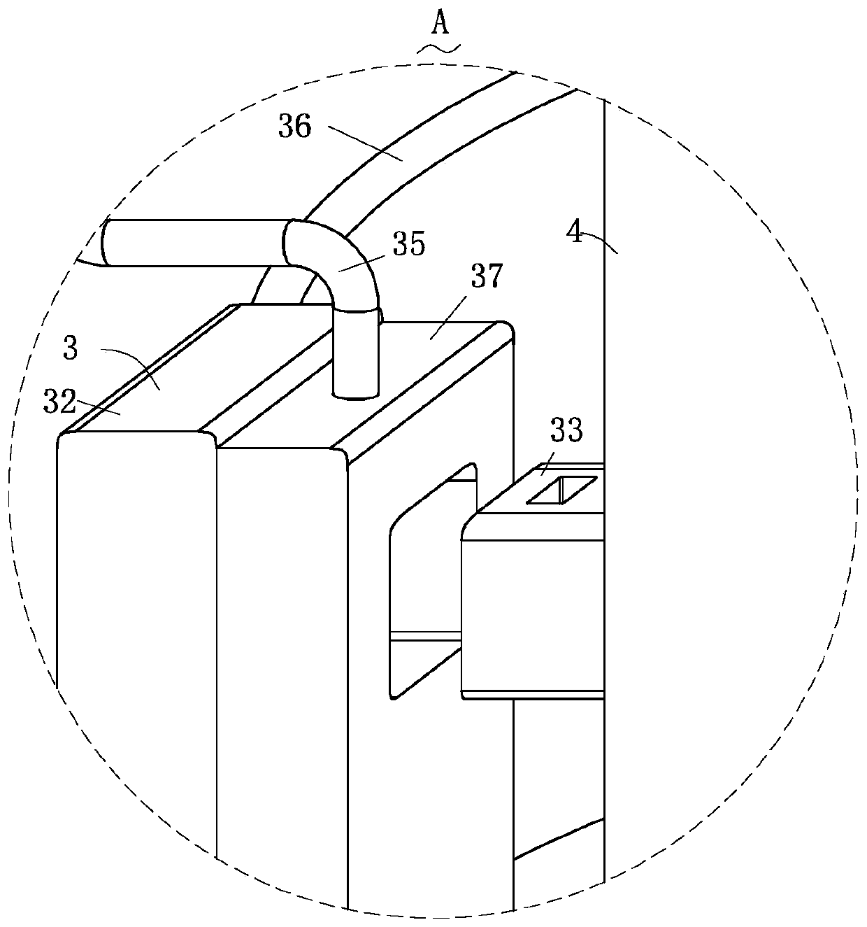 Variable-diameter mold pipeline device facilitating pouring and stripping and variable-diameter method