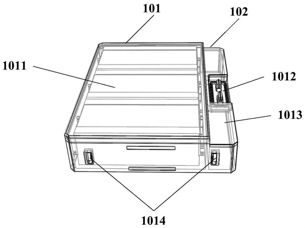 A single box battery, battery arrangement device and electric vehicle