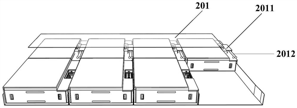 A single box battery, battery arrangement device and electric vehicle