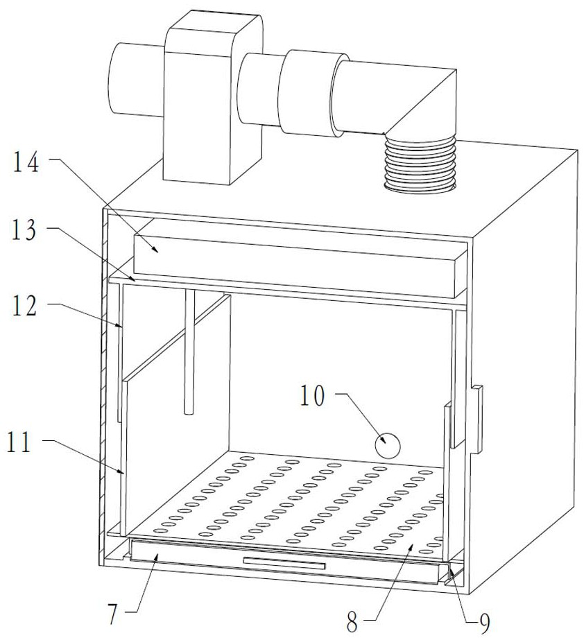 Efficient moisture-proof and dust-removing device for electronic components