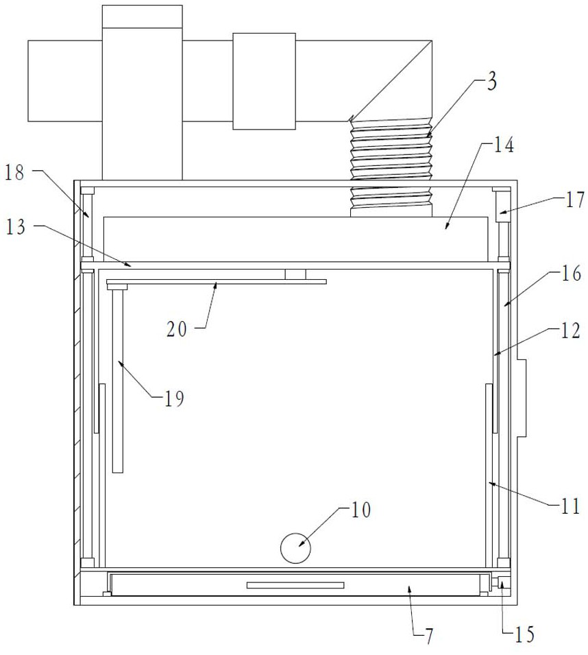 Efficient moisture-proof and dust-removing device for electronic components