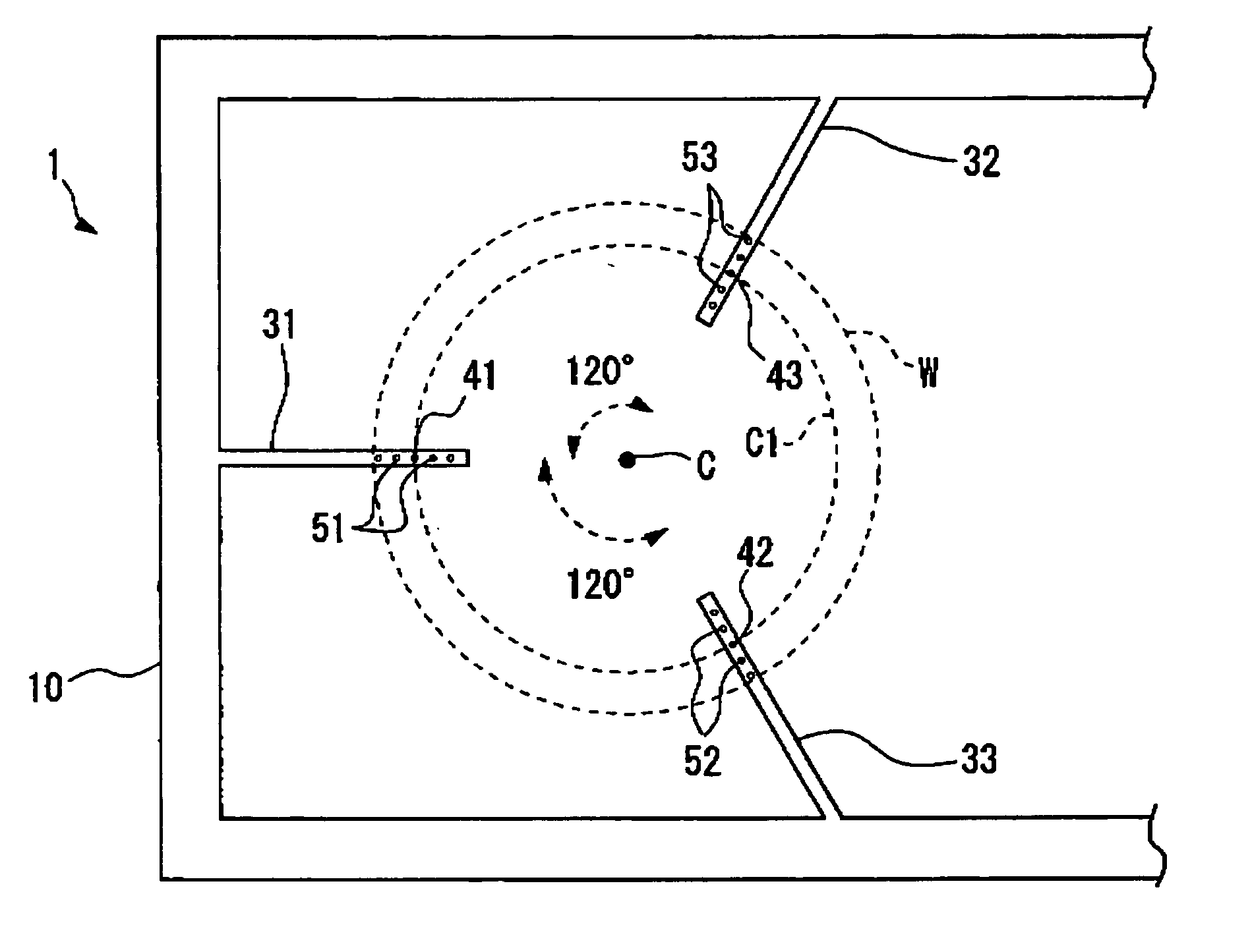 Silicon wafer heat treatment jig, and silicon wafer heat treatment method