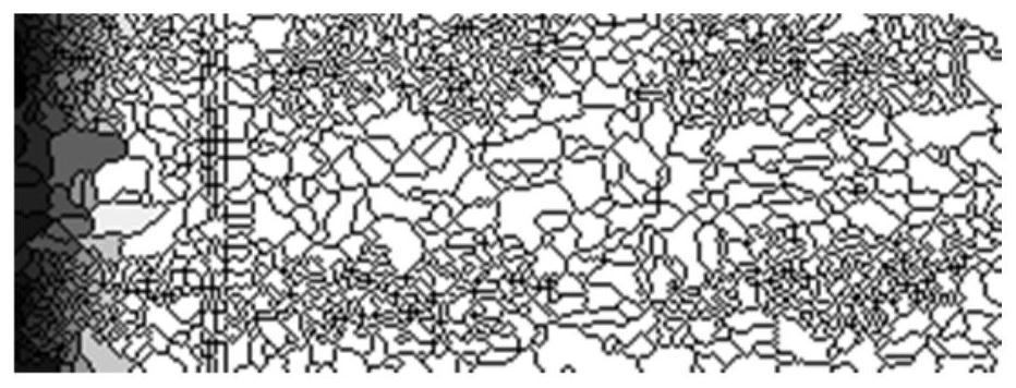 Ultrasonic phased array ndt image segmentation method based on watershed and cv model