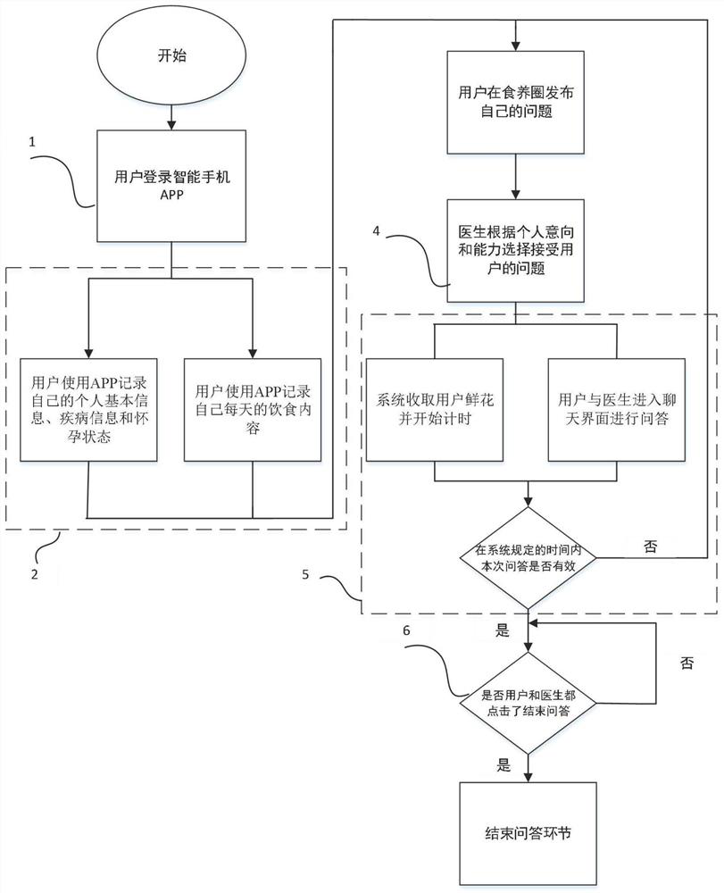 Timing nutrition and disease knowledge question and answer implementation method